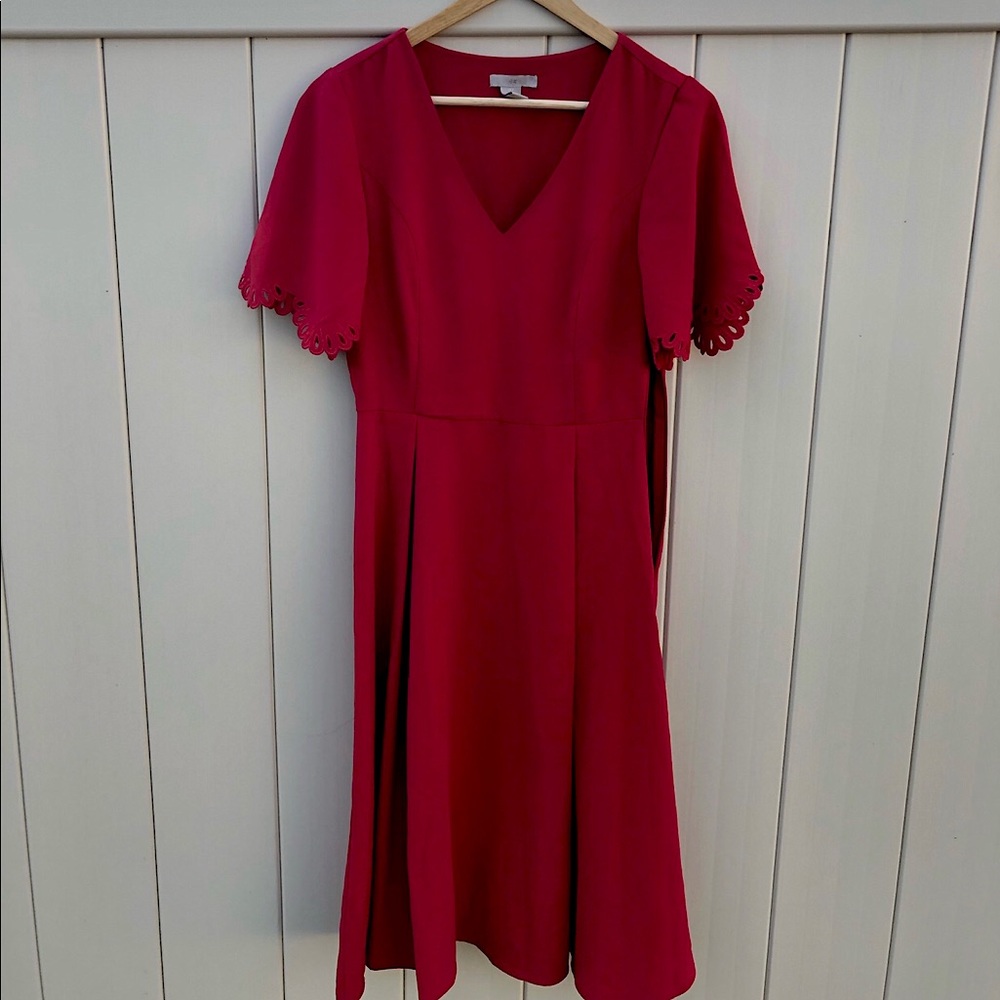 H&M Red Flowy Dress